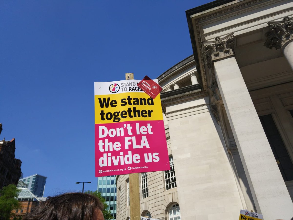mareaG_man's tweet photo. We stand together! #Manchester fascist free zone! @MSTARmmu https://t.co/rEyXEcg3tY