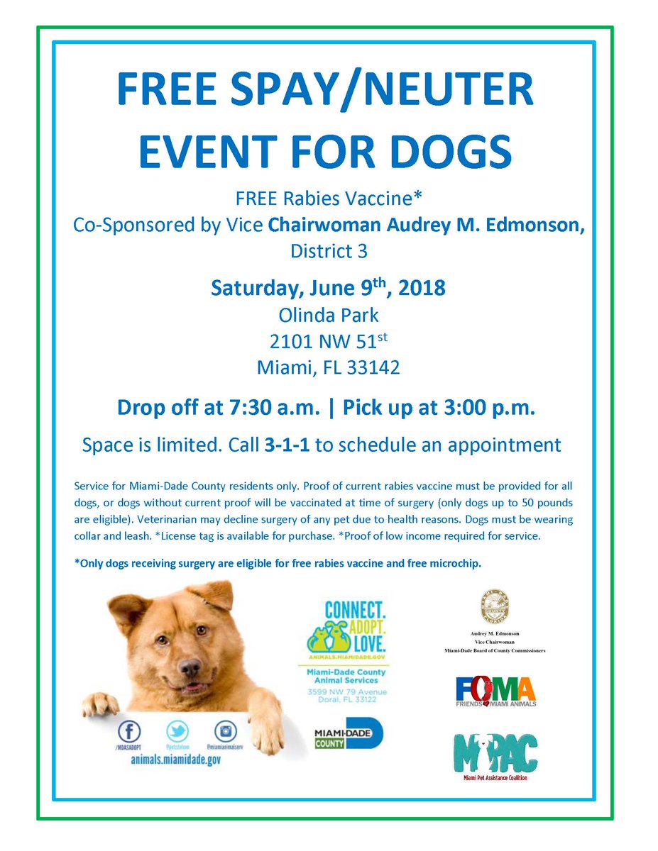 #spayneuter #MiamiDogs