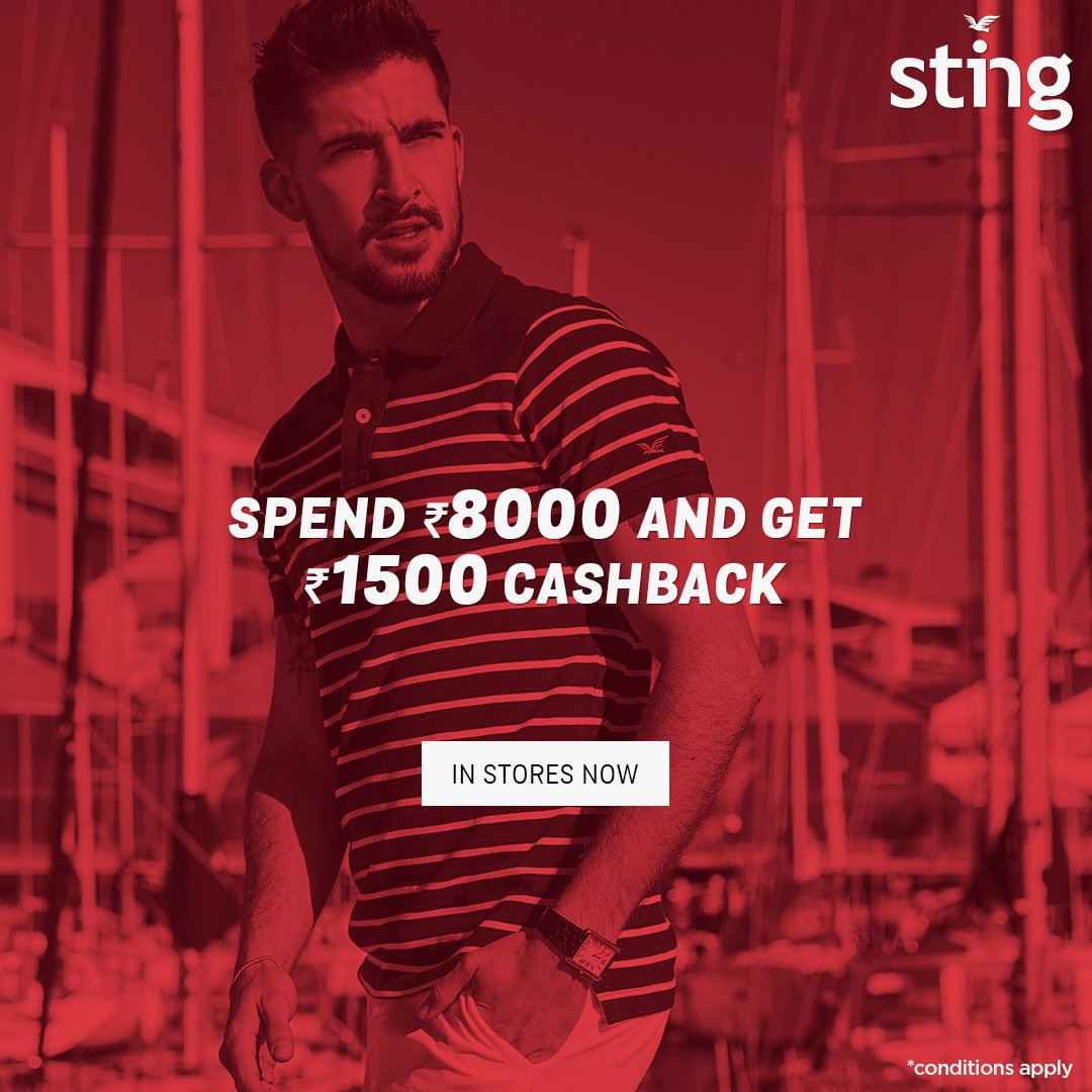 StingClothing's tweet photo. Summer Cashback Offer, Shop More, Save More. Pop by to your nearest exclusive sting store: https://t.co/qdlnqSaUT5 #bestylishlyyoung #stingshop #cashback #stingoffer #summersavings https://t.co/TXqUyhXHct