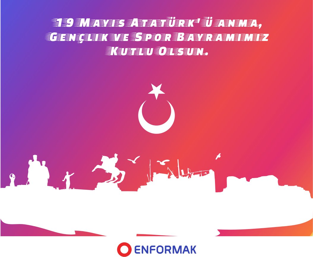 enformak's tweet photo. "Biz herşeyi gençliğe bırakacağız, geleceğin ümidi onlardır." Mustafa Kemal ATATÜRK
19 Mayıs Atatürk'ü Anma, Gençlik ve Spor Bayramı kutlu olsun!
#19MAYIS #enformak #gençlikvesporbayramı #MustafaKemalAtaturk https://t.co/zfGKbtrMb5