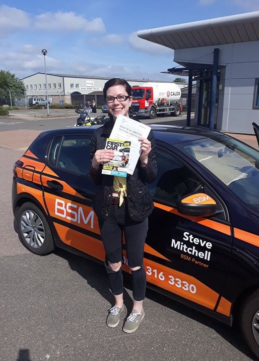 Congratulations Rachael on passing your test first time! Safe driving for the future.