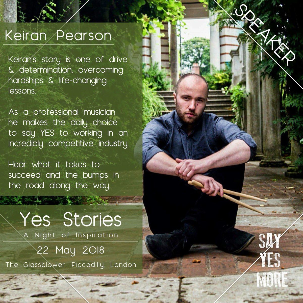 keiranpearson's tweet photo. Very excited to announce my first speaking gig! 📯 This is a true calling for me and something I’m putting a lot of energy into right now. 
Music | speaking | podcast <- that’s the flow. https://t.co/fqTrbxH9ip
