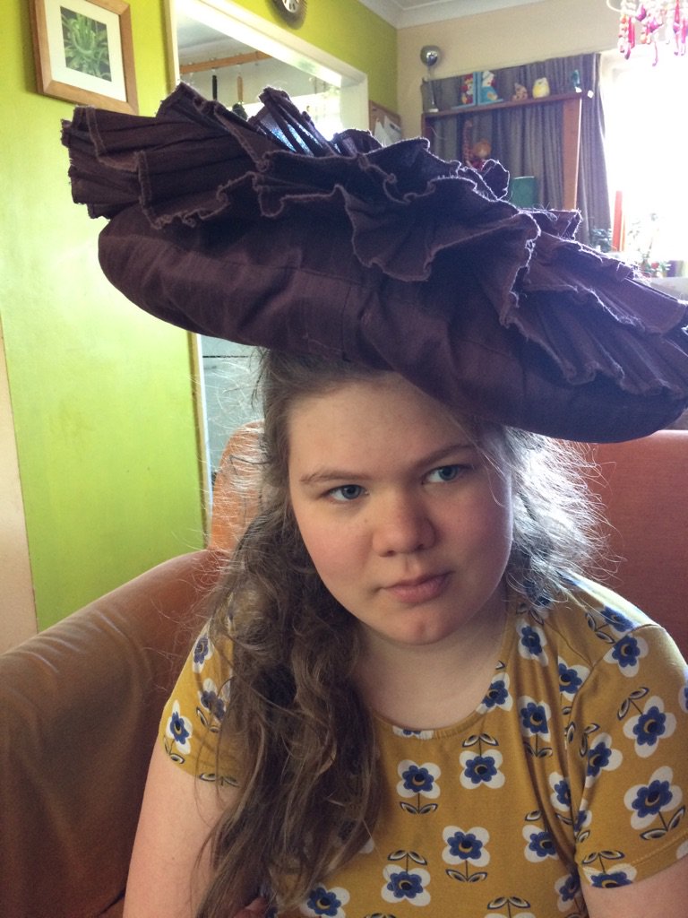Watching the royal wedding...
#sofacushionhat