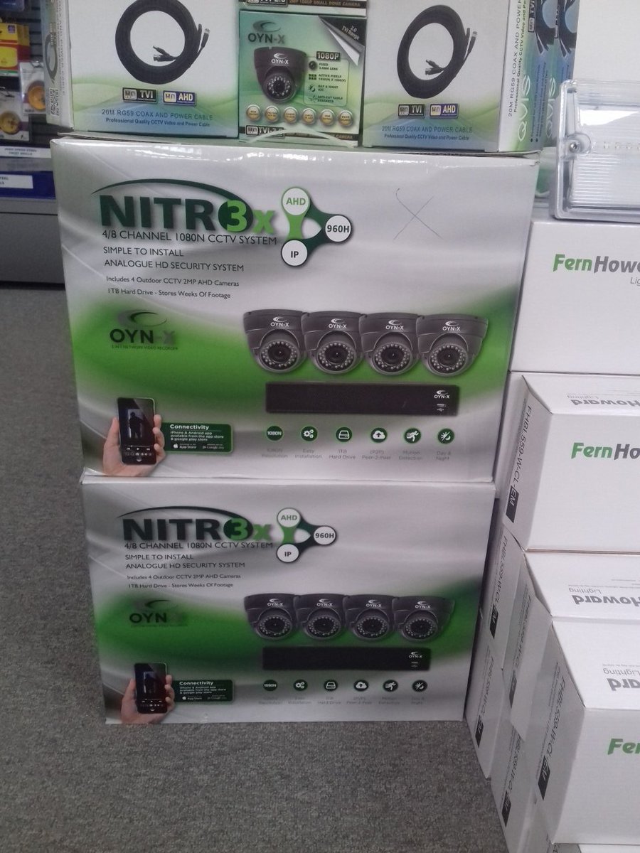 ASKElec's tweet image. We have the new 4mp four camera kits due in next week 1tb hard drive.
£249.99 plus vat they won&apos;t be around long.