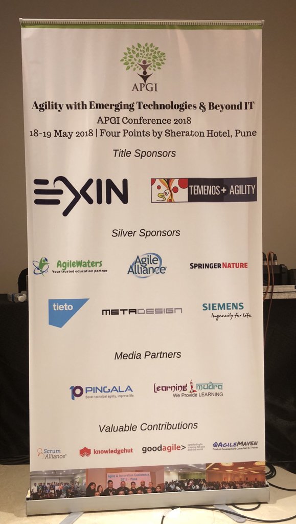 bhuvanmisra's tweet photo. #APGI2018 #Agile #Scrum https://t.co/Y74U5yNrSR