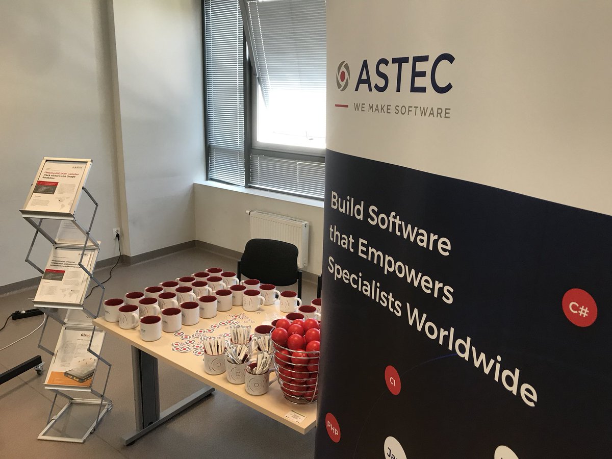 Come visit our booth at <a href="/Greenfield_Conf/">GreenfieldConf</a>! We’ve got case studies, teacups, pens, lots of balls and JOB OFFERS! 😎

If you’re a Java, JavaScript or C# developer who’s looking for a new challenge, get in touch: greenfieldconf.pl/partner-astec.…