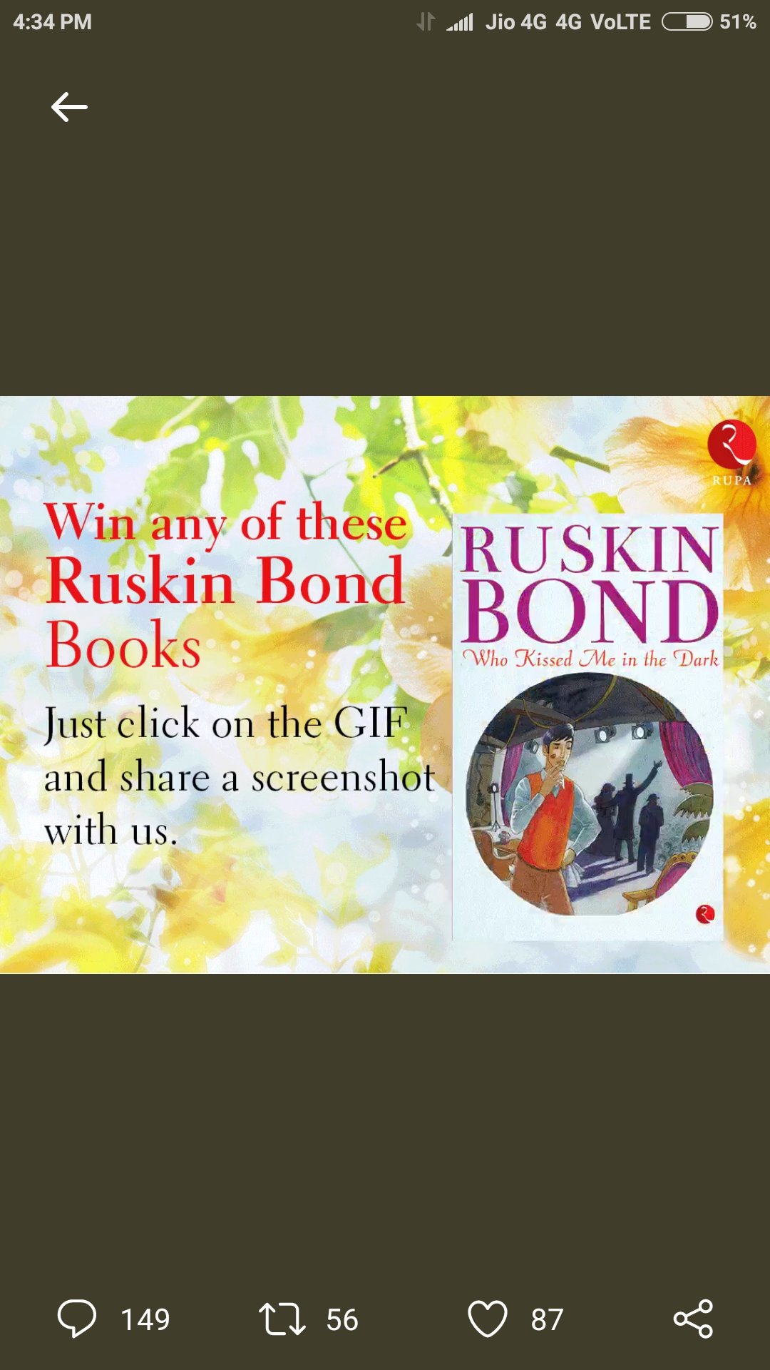  Happy birthday Ruskin Bond! 
