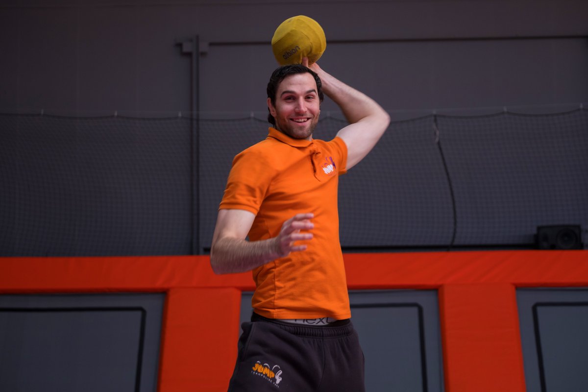 Have you tried dodgeball? Bounce out of the way as the ball come towards you or line up the perfect shot as you leap into the air! You can play dodgeball with friends as part of your freestyle session and we even run a dodgeball league! ht.ly/AZP130k3XLP