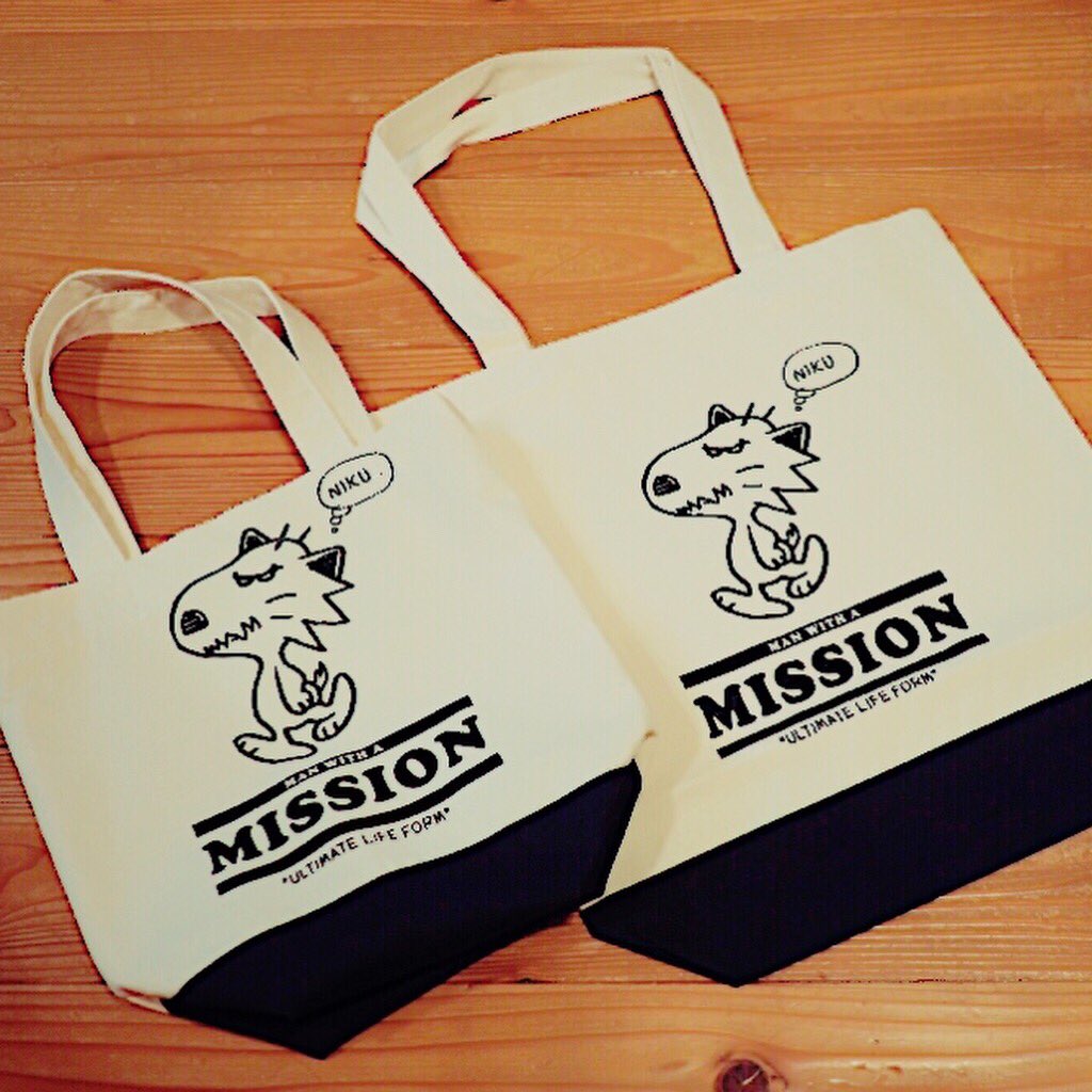 マンウィズ キャンバスビッグトート MAN WITH A MISSION キャンバス