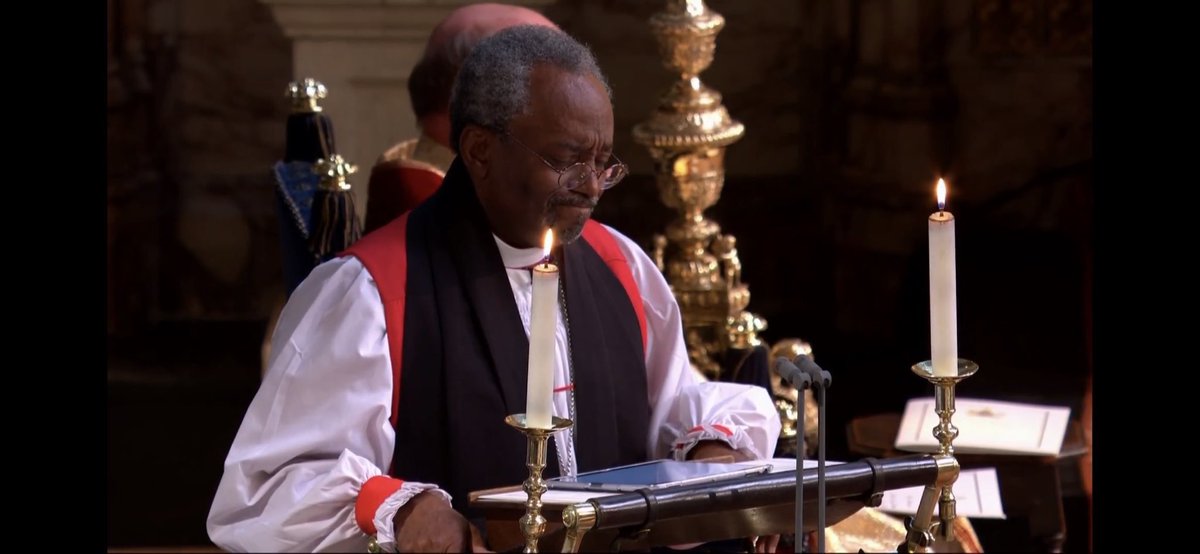 AnthonyDaquin's tweet photo. Por primera vez un Arsobispo afro-americano preside una boda real. Bravo por Michael Curry

La historia ha cambiado y un coro de color lo ha demostrado

#RoyalWedding  #BodaReal https://t.co/3nfznaygl7