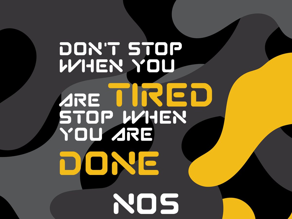 nos_challenge's tweet photo. Be determined.  Be persistent.  Be a #NOSBoss https://t.co/Jpg4deE1il