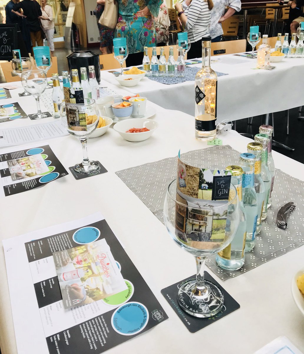 TipsyWaggon's tweet photo. Marvellous evening at gin-detention with Sheldon School staff in Chippenham last night. Thank you for having us. #dauntlessgin #sassigifts https://t.co/IpBLHzIaJj