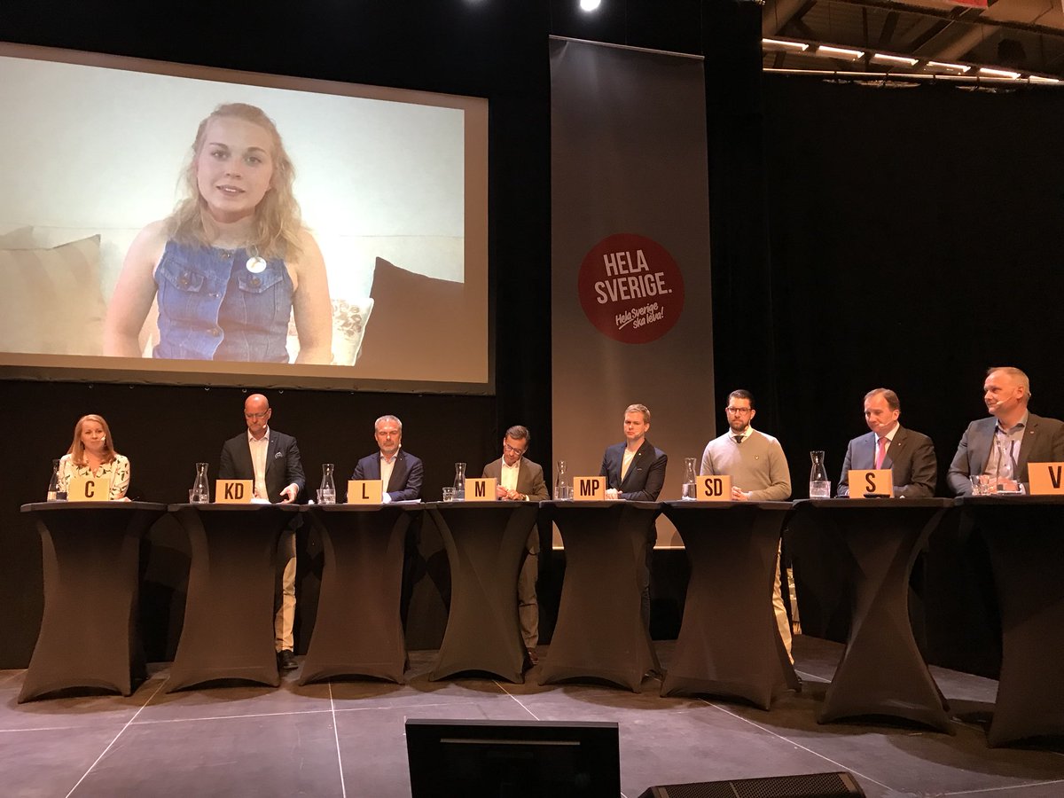 HelaSverige's tweet photo. Fråga från @ungpalandsbygd till partiledarna: Hur upplever ni den urbana normen? #Landsbygdsriksdagen #helasverigeskaleva https://t.co/jzs16qznKn