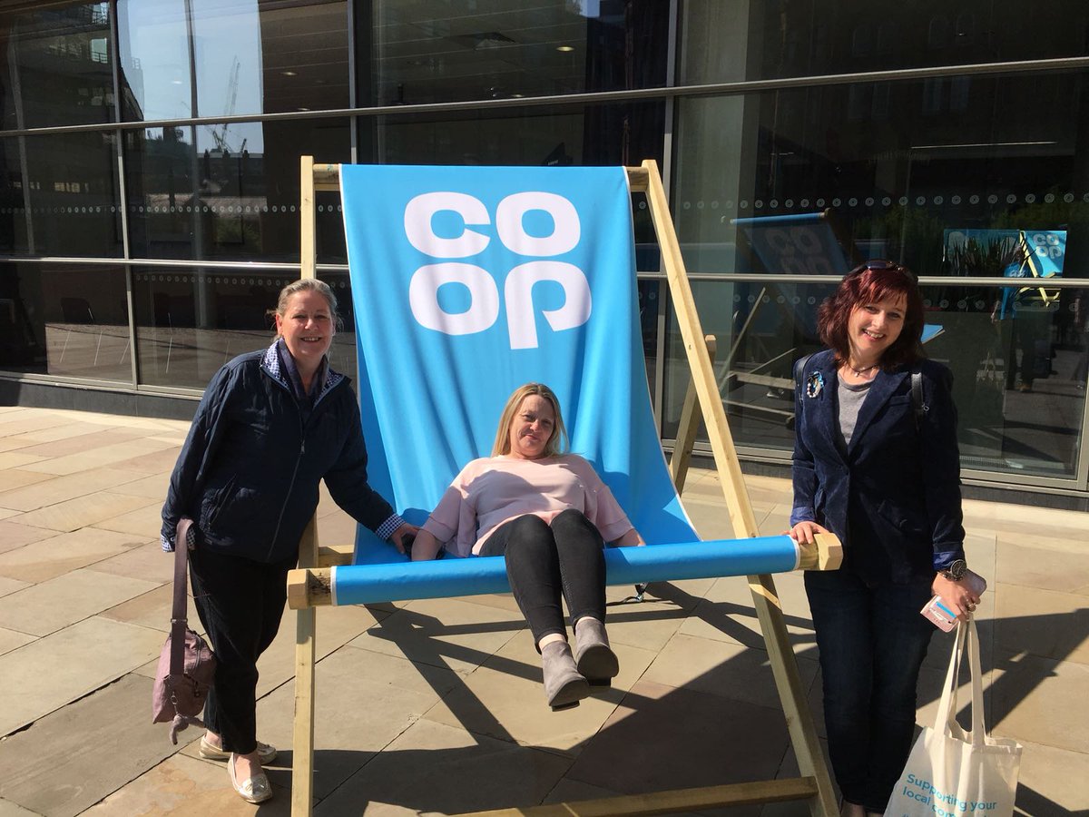 paulaSS66's tweet photo. Enjoying the Co-op AGM in Manchester with two of my fellow Northern Ireland Member Pioneers. #BringCoop #TheCoopWay #CoopAGM https://t.co/EsRhp0R7Eh