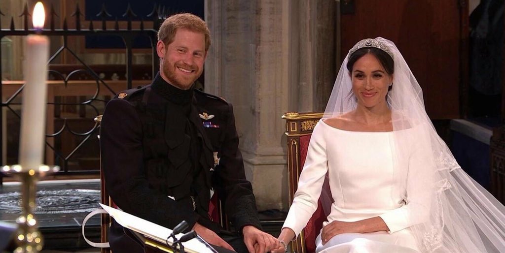 One day you’re 15 and posing outside Buckingham palace and 22 years later you’re marrying the Prince. Unreal. #RoyalWedding