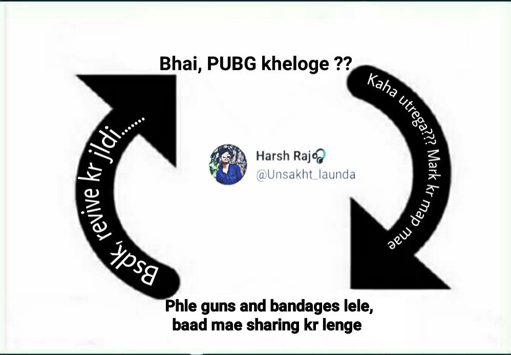Unsakht_launda's tweet image. #Theinfinityloop of every PUBG player :