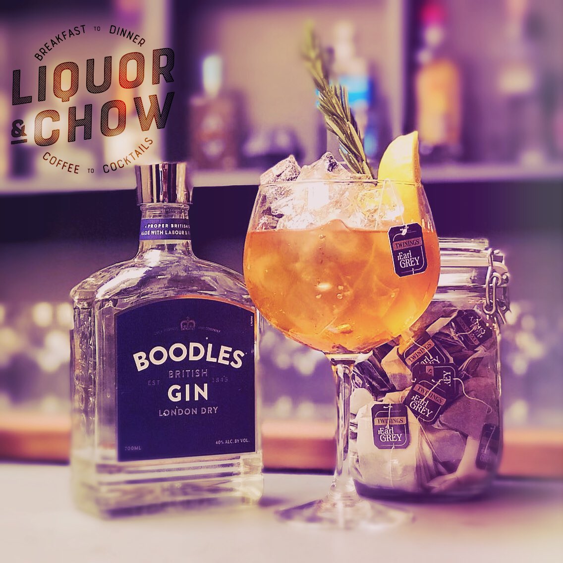 Essential G &amp; Tea’s.. Perfectly Served outdoors for Summer Refreshment  at Liquor &amp; Chow #liquorandchow #gloucester #saturday #bar #gandt #cocktails #cocktails🍹#boodles #boodlesgin