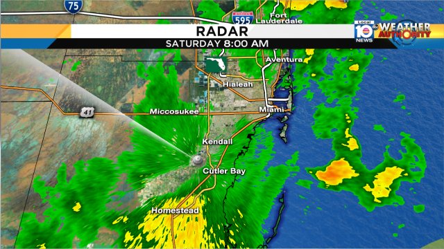 Scattered showers will continue to develop over the East Coast metro areas. #miami #flwx https://t.co/E6Yz6DCAjP