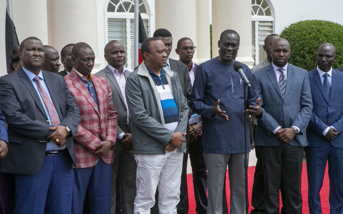 GovernorNanok's tweet image. Agreement on oil revenue sharing formula reached today between the National Government and Turkana County leaders settles concerns from our people and paves way for oil production.
Our gratitude to President @UKenyatta and DP @WilliamsRuto on behalf of the Turkana people.