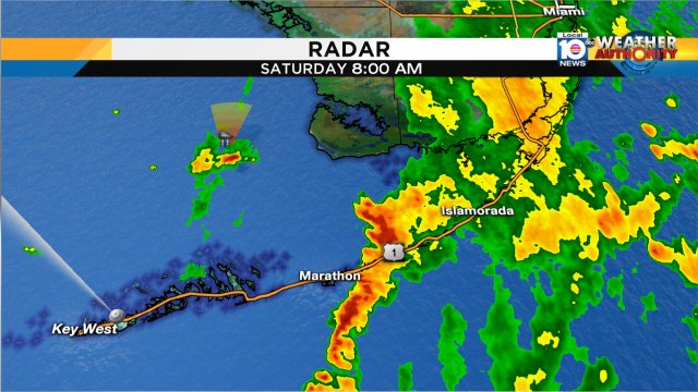 Heavy downpours extending from Grassy Key northward into Ocean Reef.  #FLkeys #flwx #miami #FLL https://t.co/pEXxjRMacw