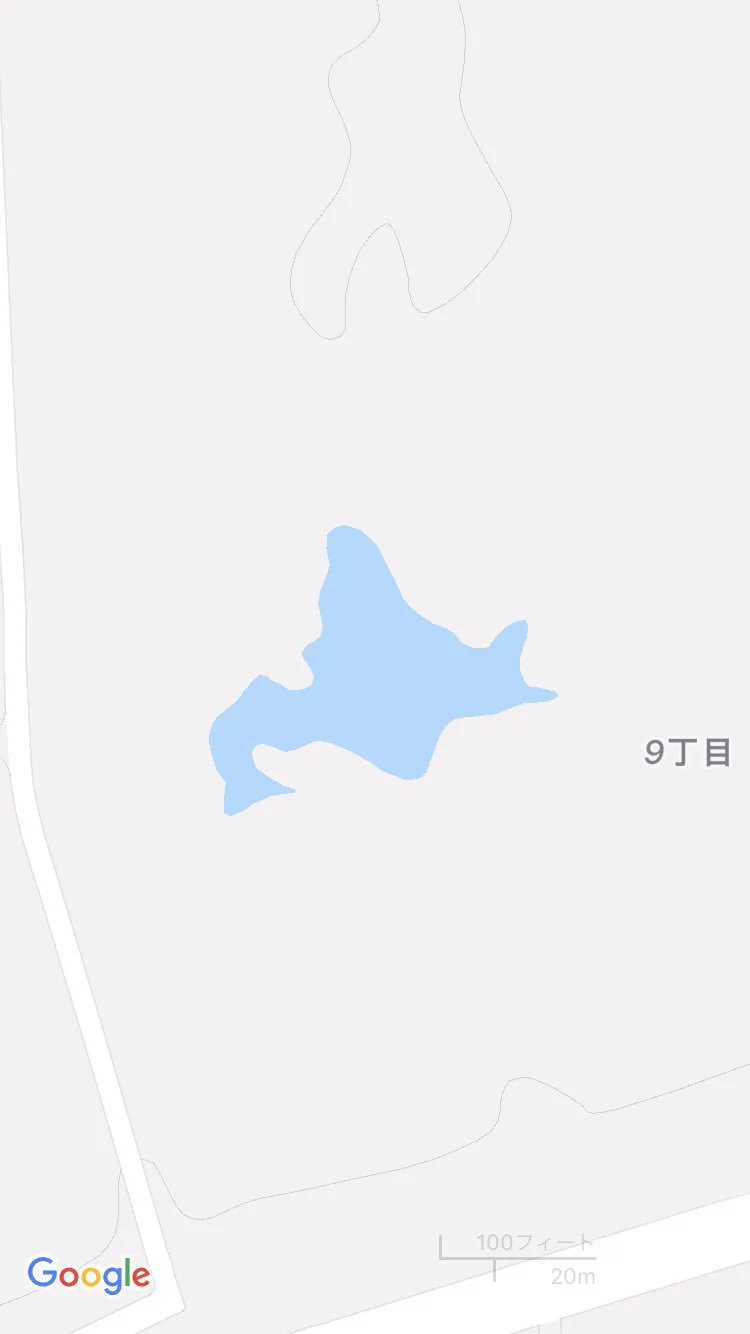 これは完全に北海道だよねｗｗ池の形が北海道でなんか笑えるｗｗ