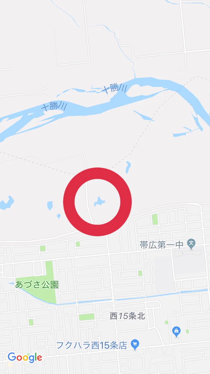 これは完全に北海道だよねｗｗ池の形が北海道でなんか笑えるｗｗ