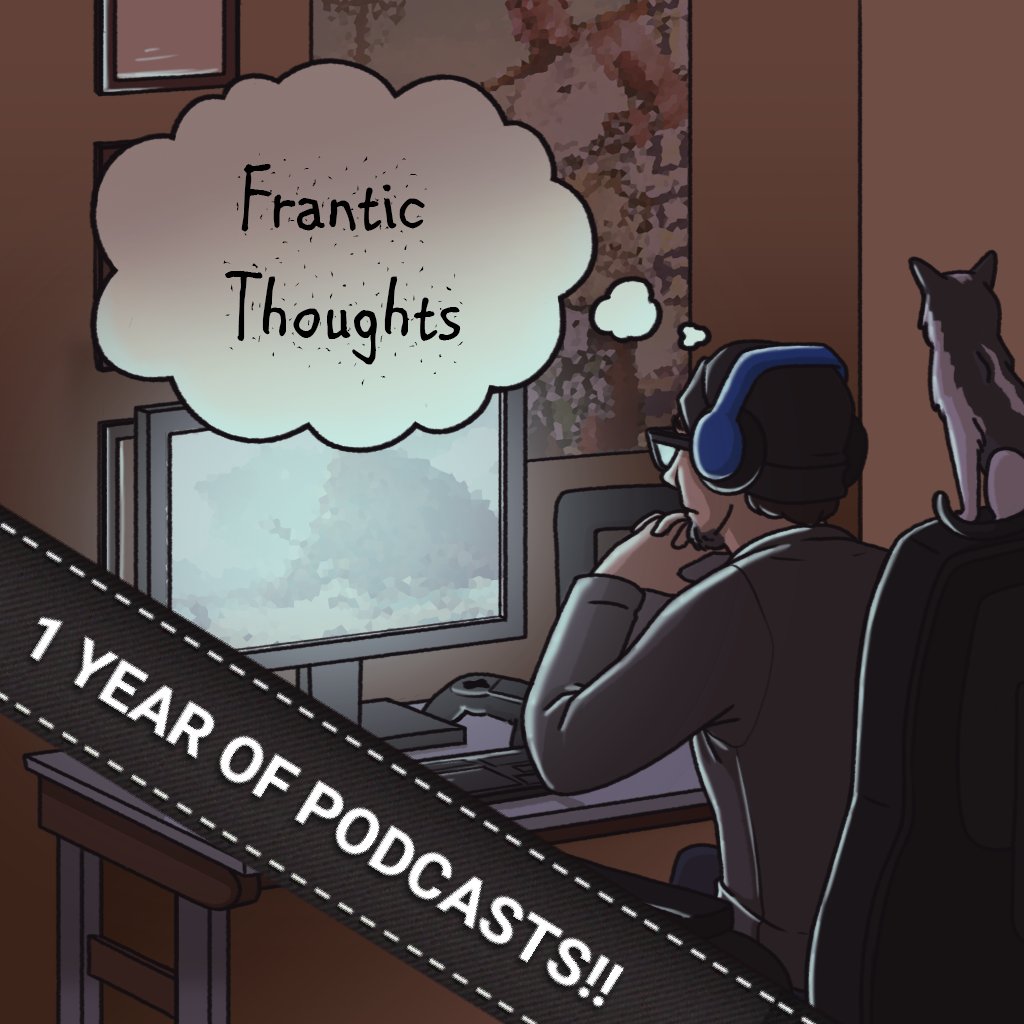 FranticSociety's tweet photo. Next week will be the 1 year anniversary of my little solo podcast, Frantic Thoughts!
Excited to announce that I'll have a special guest, @CartridgeBrosP2, on to celebrate!
Leave us questions at #FranticThoughts and we'll answer them on the show! https://t.co/d46NSQtUnm