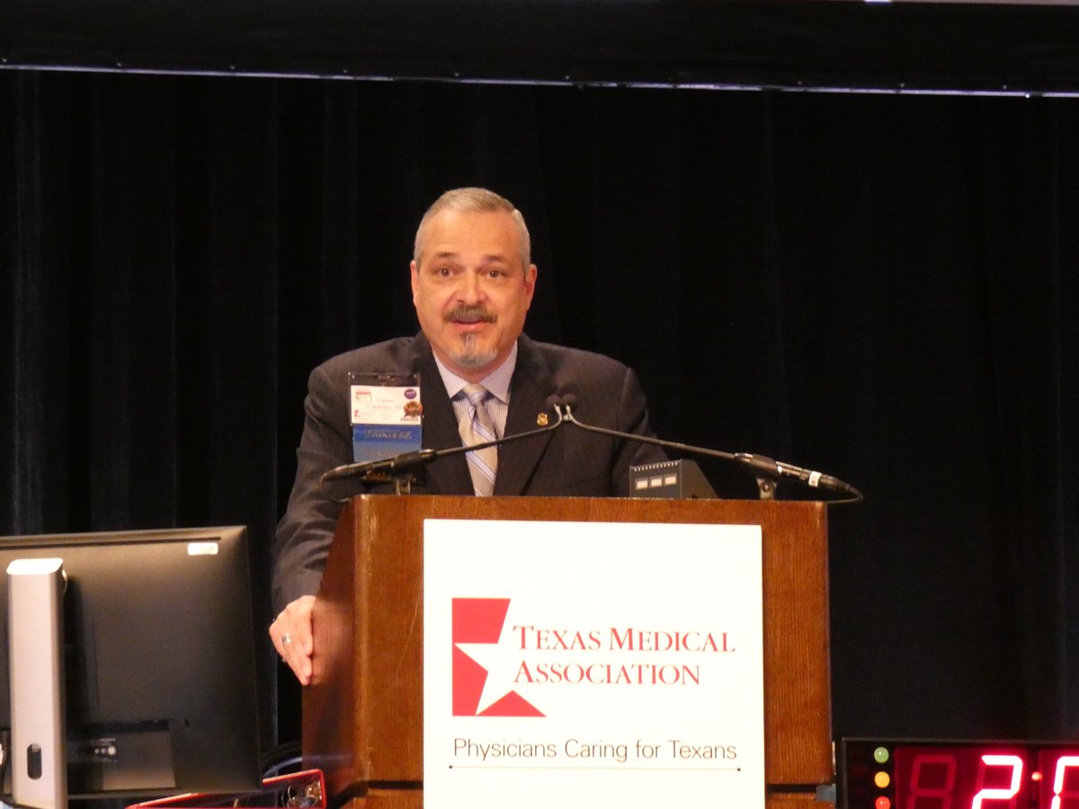 texmed's tweet photo. TMA House of Delegates adopts goal to eliminate maternal deaths in Texas. “One maternal death is one too many. Let’s aim for zero!” says Immediate Past @TMA_Pres Carlos Cardenas, MD. #maternalhealth #texmed2018 #txlege https://t.co/V14ssQTMjt