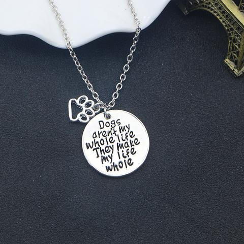 😍😍"'DOGS MAKE MY LIFE WHOLE' NECKLACE" - FREE SHIPPING! Get this beautiful &amp; Exclusive 'DOGS MAKE MY LIFE WHOLE' NECKLACE WORLDWIDE SHIPPING, but only for a limited time. Tag a friend who would love this! Go here>>goo.gl/8QYpnp
