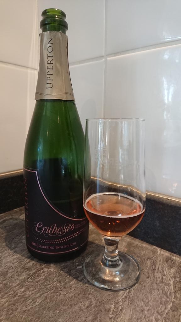 Celebrating today with a delicious Sussex Sparkling wine from <a href="/Uppertonvine/">Upperton Vineyards</a>