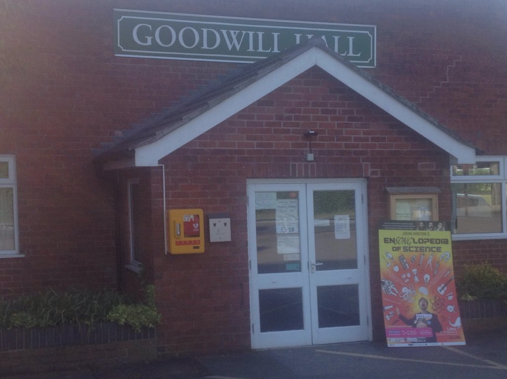 ensonglopedia's tweet photo. Wedding? What wedding? Football match? What football match? The place to be is Goodwill Hall, #Faddiley, #Cheshire for tonight's performance of Ensonglopedia of Science https://t.co/xzd83vuMET