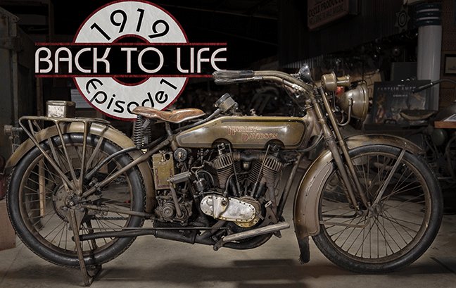 Dale, Matt, Chris, and Kris get to work on the 1919   Harley-Davidson.  This motorcycle still has the original spark plugs in  it and is the only 1919 Harley-Davidson Fast Motor with an electric  headlight known in existence today! daleschannel.tv