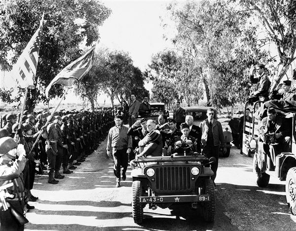 Happy #ArmedForcesDay! Today, we salute the men and women of the U.S. Armed Forces – we are grateful for your service. #FDR #LWH #ArmedForces President #Roosevelt reviewing troops at Rabat, Morocco while at the Casablanca Conference in 1943 #HonorThoseWhoServe