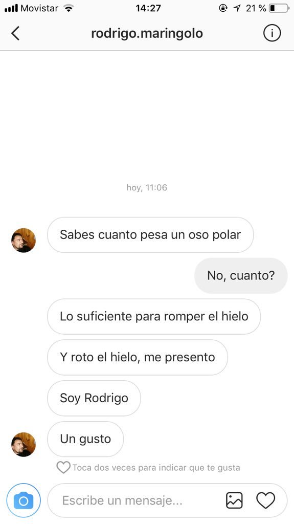 CarolaFiecconi's tweet photo. Bueno por lo menos no me mando una foto de su miembro reproductor, un capo el rodri https://t.co/1OzB5EprZb