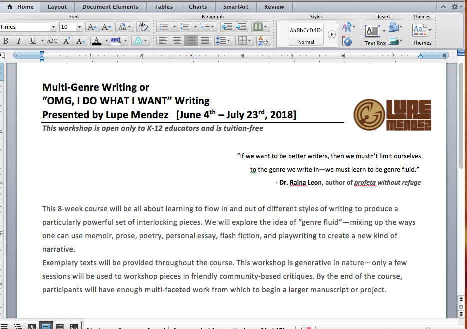 thepoetmendez's tweet photo. Que hago when I get a bunch of rejections & haven't written anything new in like 3 wks? I turn right the fuck around, plan literary events & writing workshops.
#ProTip1: Creating access for others is a way to enact #selfcare. I'm an extravert, I party w/ words & gente. #EsoMero https://t.co/uLxnnwad72
