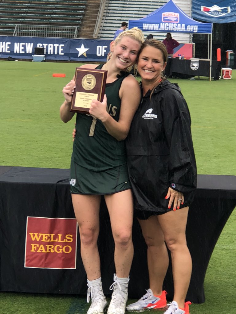 NCHSAA's tweet photo. The Women’s Lacrosse MVP is Grace Nelson From @athleticscghsnc #NCHSAALAX https://t.co/cggYLkW87L