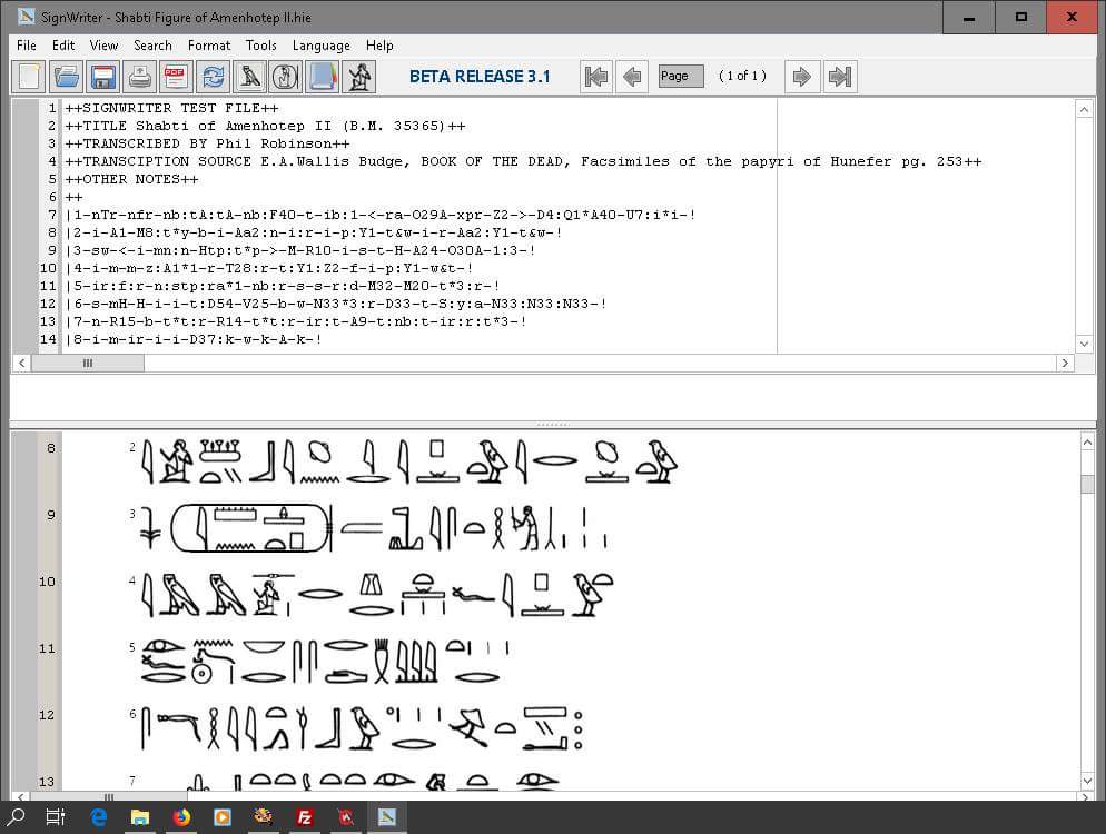 SignWriterEgypt's tweet photo. Spent this afternoon writing an online version of SignWriter, needs scaling, cartouche work etc but getting there. #egyptian #hieroglyphics https://t.co/mKxZK9xJUQ