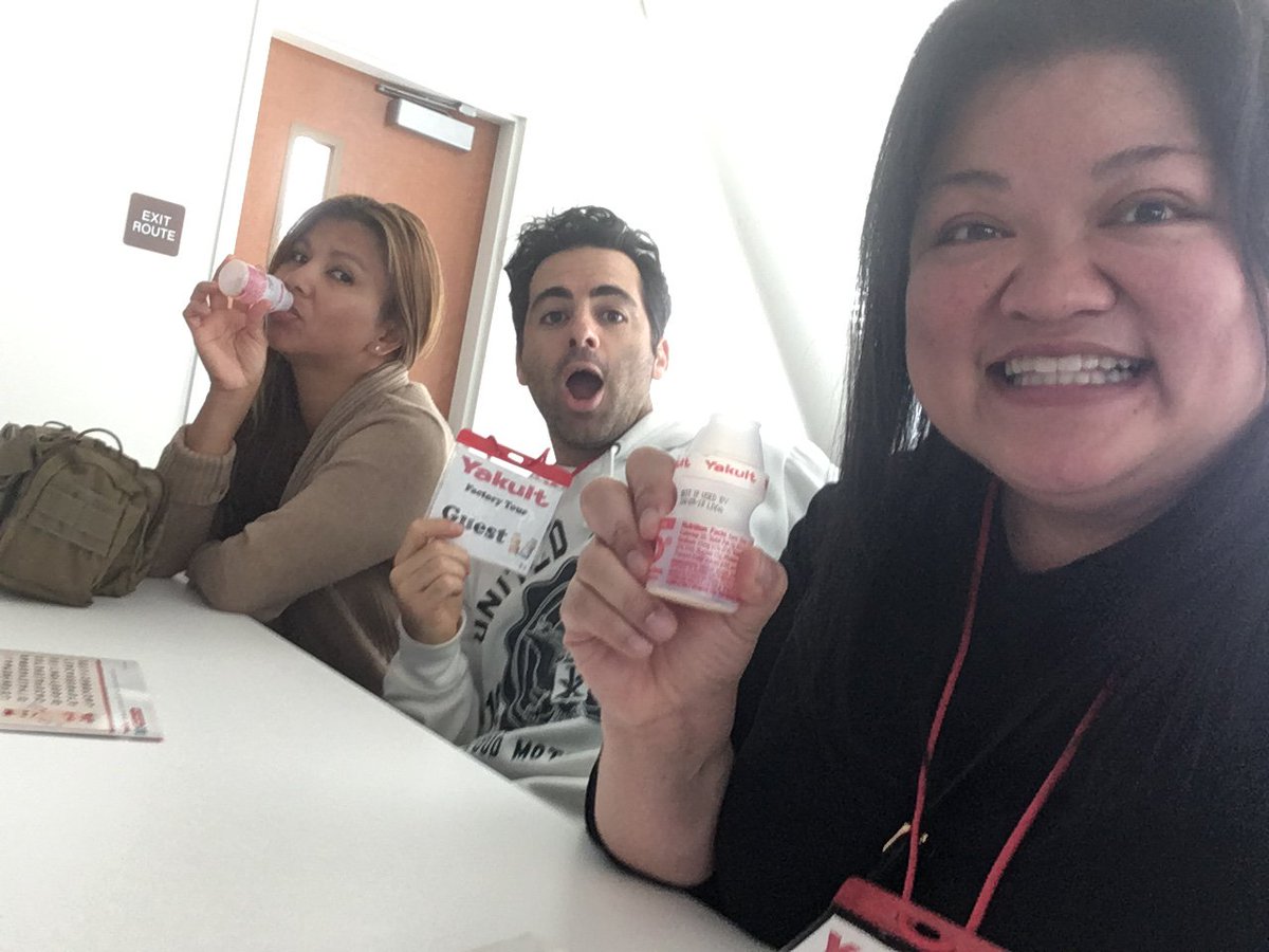 iamthechrisalan's tweet photo. Taking a tour of the #Yakult factory. https://t.co/TuXynkAeKe
