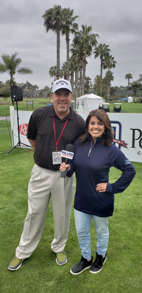 CelebGolfAssoc's tweet photo. Some photos from this morning: Dave Miller & #ElizabethAlvarez from @KUSINews, #MarkMulder, & #GaryTempleton! #CelebrityChampionship https://t.co/vk0plkKXgJ