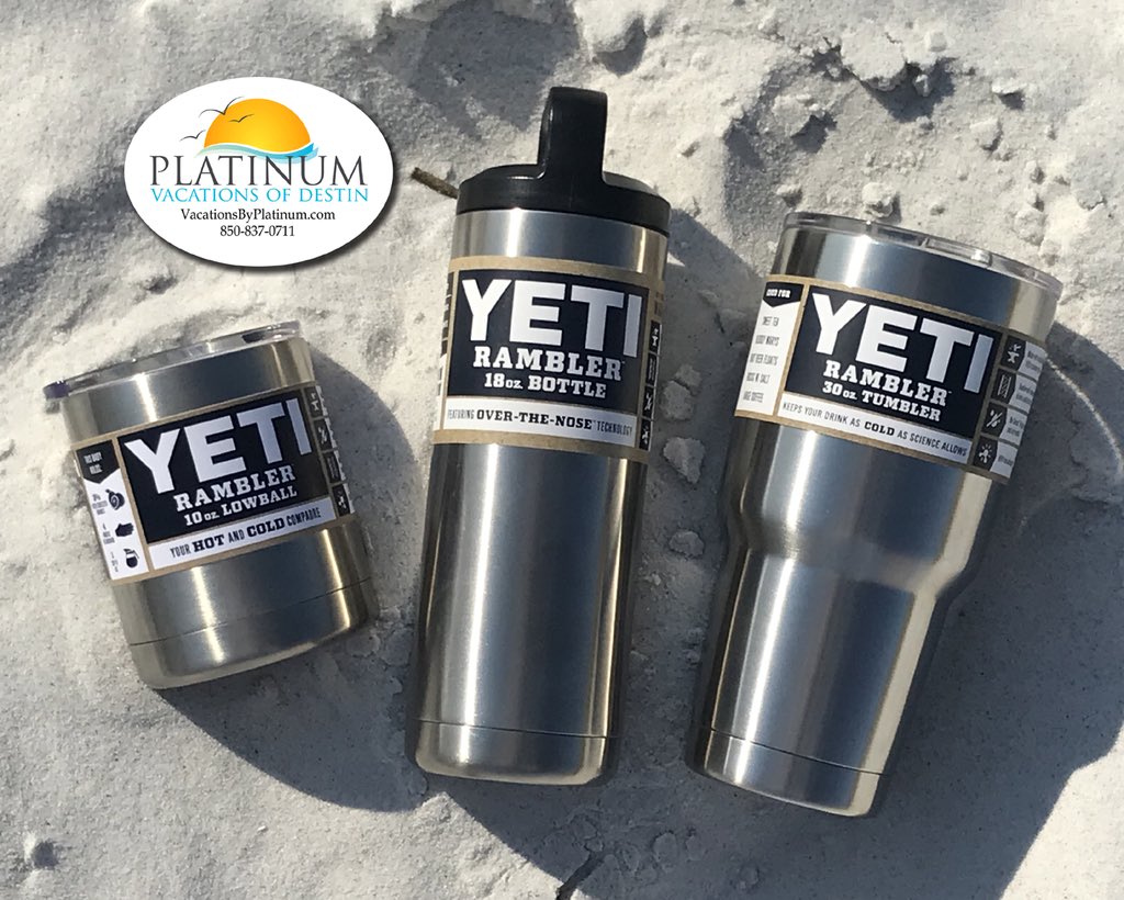 Want to win a family of Yeti’s? Perfect for the beach! Enter our PLATINUM GIVEAWAY and #Win 3 Yeti’s! How to enter: follow us, like post, email PLATINUMGIVEAWAY to platinum@psofd.com! Winner will be drawn July 1, 2018! Good luck! 
#platinumdestin #platinumgiveaway #entertowin