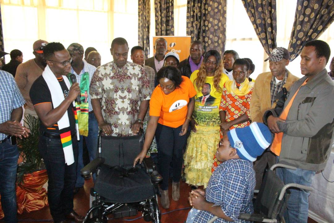 LazarusMuchenje's tweet photo. It was so heartwarming for me and @NetOneCellular executives @ShereniDr @BrianMutandiro @Darldex @muchagove to transform the life of a promising young man Vernon, through donating an electric wheelchair to improve his mobility as he studies and aspires to be a DJ #NetOneCares https://t.co/m8MKLjrwTl
