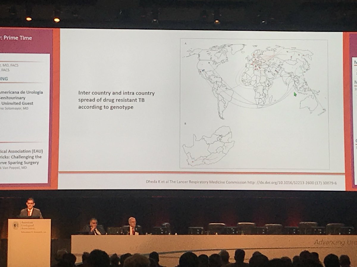 More international exchange of urology residents needed to understand conditions like GU tuberculosis not common in some countries "[TB] is not a Mexican problem. It's a world problem" <a href="/marianosotomayo/">Mariano Sotomayor</a> Plenary #AUA18 <a href="/IVUmed/">IVUmed</a> #globalsurgery