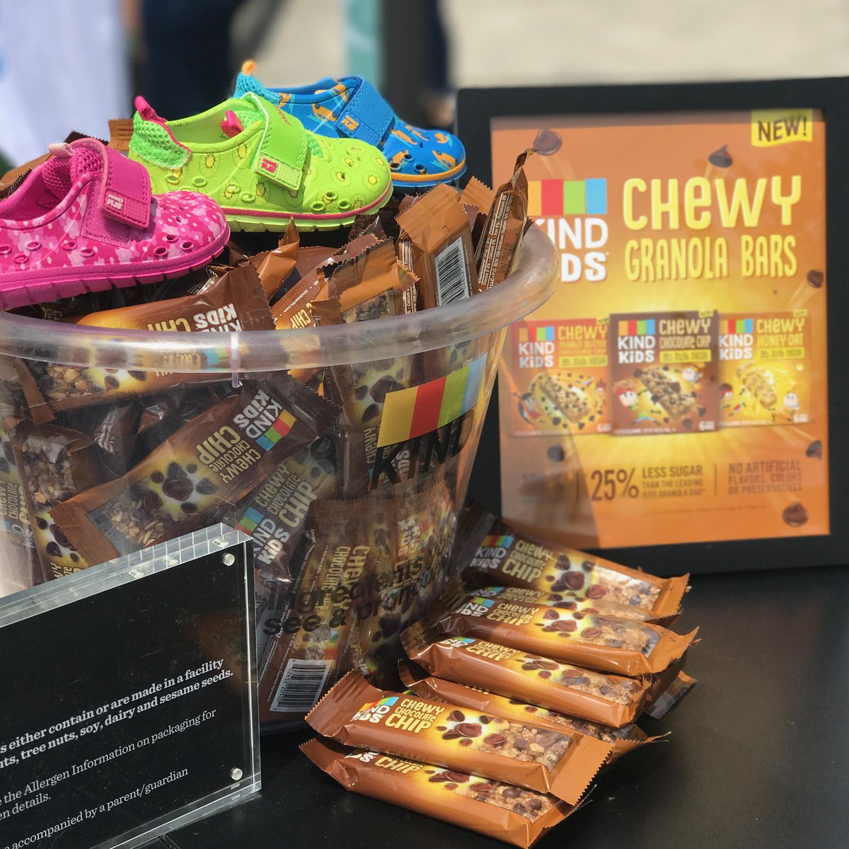 striderite's tweet photo. Thanks to @KindSnacks for joining us at #FitTopia stop in Chicago! FINALLY, a granola bar that kids and parents can agree on. KIND Kids™ granola bars and our Baby Phibians are sure to fill your style & snack cravings all summer long. #KINDSnacks #StrideRiteStyle #GiveKINDaTry https://t.co/htvymDZrWf