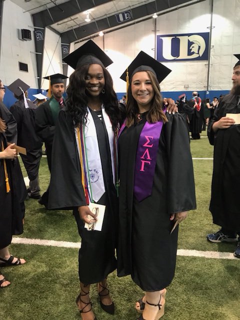 dbqgammas's tweet image. Congratulations to our lOvEly sisters Morgan and Naomie on graduating! We are so very proud of you and know you both will do great things! 💕💜💖 #gammacall #2018UDgrad