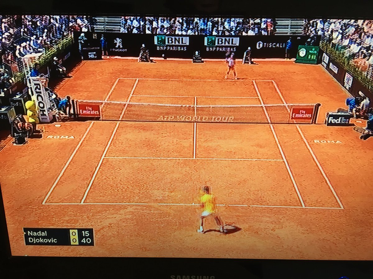 Io tifo #Djokovic 
#roma #ibi18 #InternazionaliBNLItalianOpen #NadalDjokovic