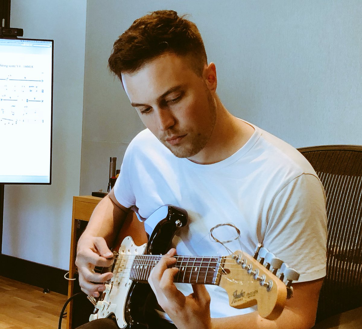 Our fantastic guitarist for the session, <a href="/Richard_Craker/">Richard Craker Music</a>! Absolutely brilliant and utterly lovely. Did <a href="/GerryAndersonTV/">Gerry Anderson</a> proud!