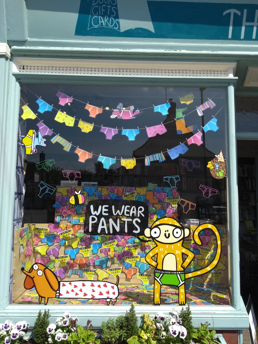 KidsBloomsbury's tweet photo. And we are done! #WeWearPants #IllustratedWindow https://t.co/LuU5WfQ8bS