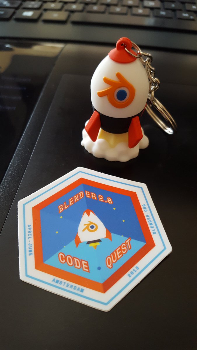 CWernerArt's tweet photo. YEEES! My late spring gift has arrived! #blender #codequest2018 #blenderdev #b3d https://t.co/kCFYf3QsmK