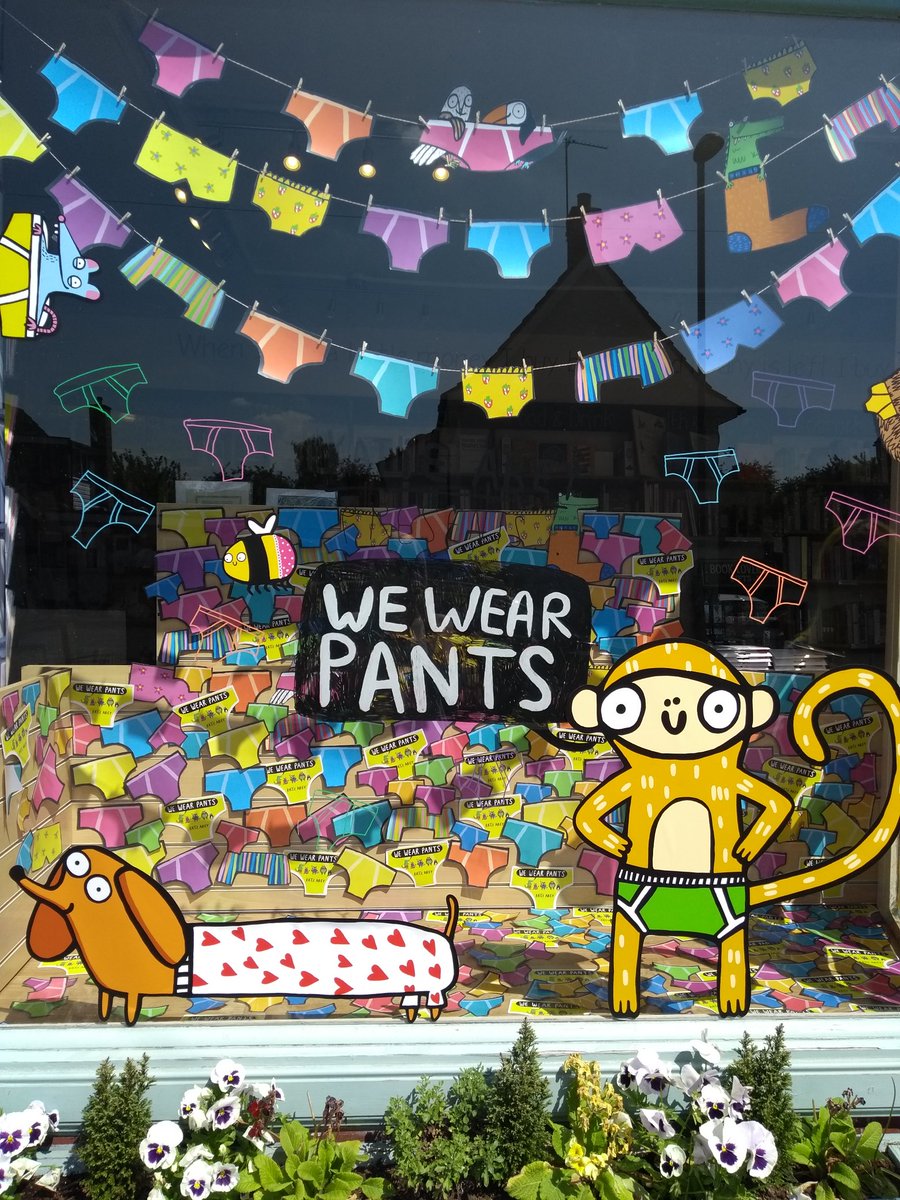 KidsBloomsbury's tweet photo. And we are done! #WeWearPants #IllustratedWindow https://t.co/LuU5WfQ8bS