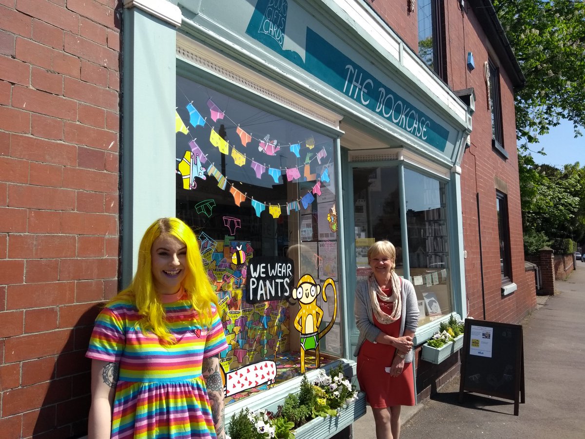 KidsBloomsbury's tweet photo. And we are done! #WeWearPants #IllustratedWindow https://t.co/LuU5WfQ8bS
